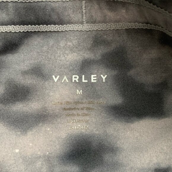 Varley Leggings Womens M Let's Go 24” Concrete Leaf Gray Workout Athleisure Gym - Picture 9 of 12